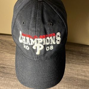 MLB Men’s Phillies World Series Champions 2008 Adjustable 6Panel Hat